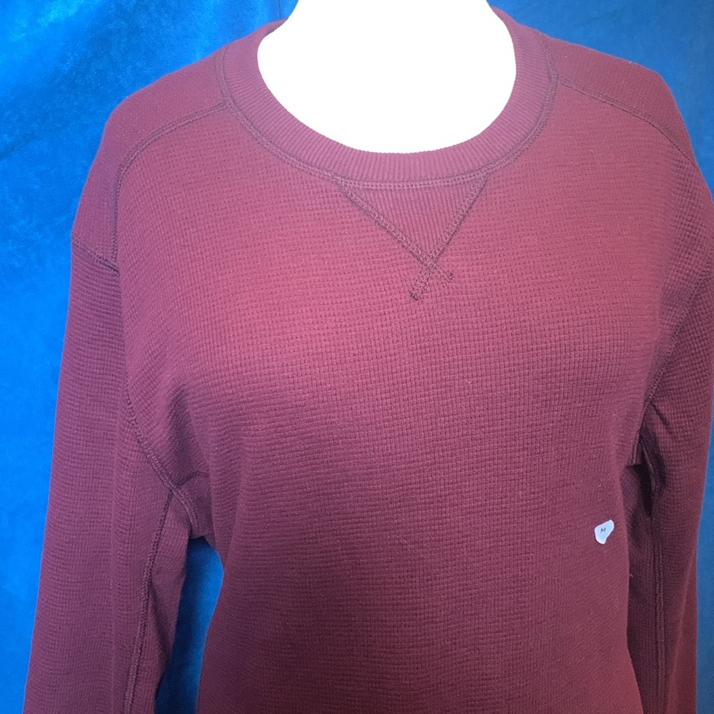 Eddie Bauer long sleeve waffle top. Maroon in color, new and never worn…